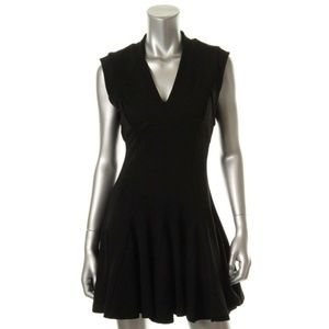 BLACK STRETCH KNIT FRENCH CONNECTION DRESS